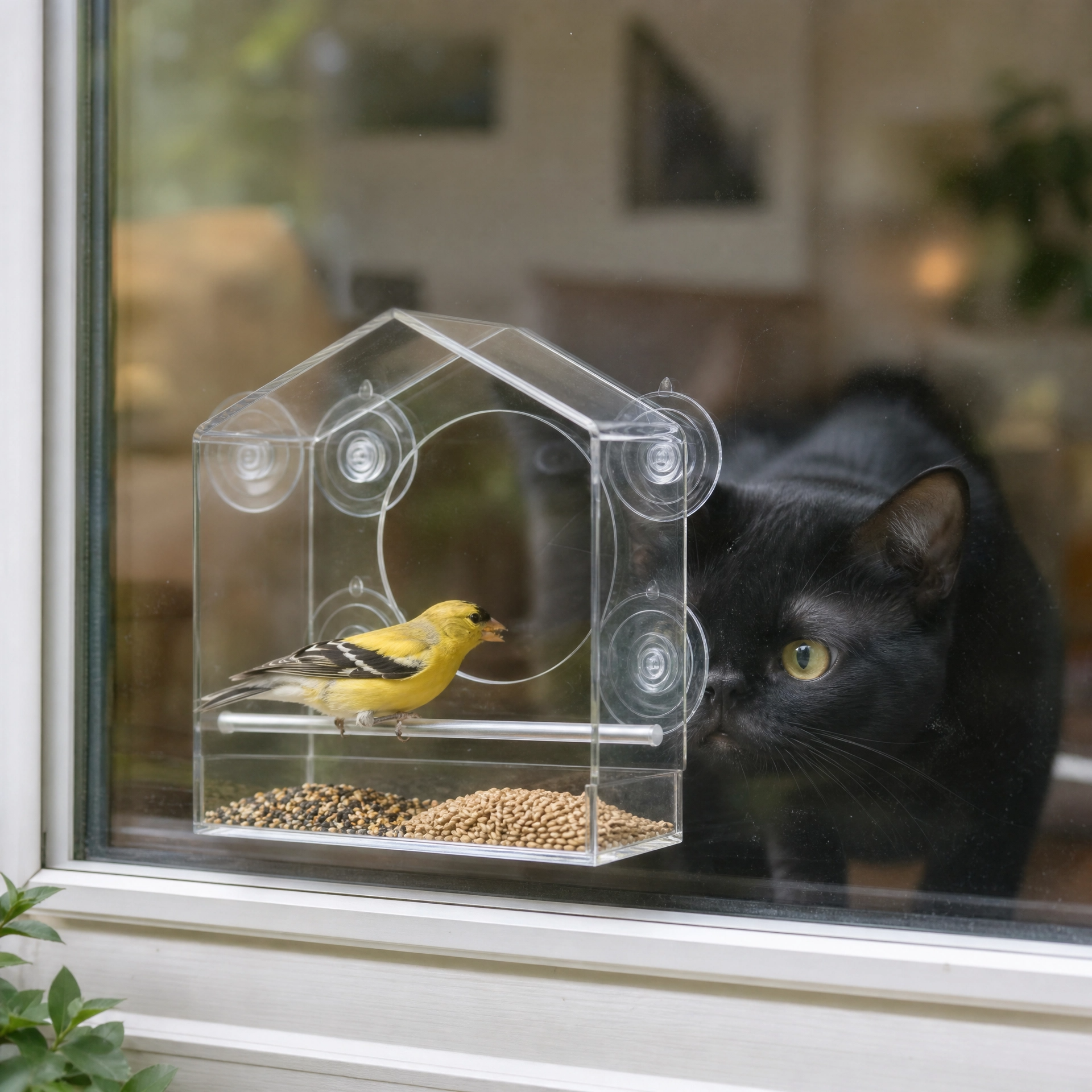 The CatTV™ High-Definition Window Bird Feeder