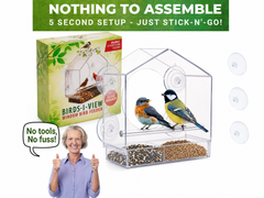 The CatTV™ High-Definition Window Bird Feeder